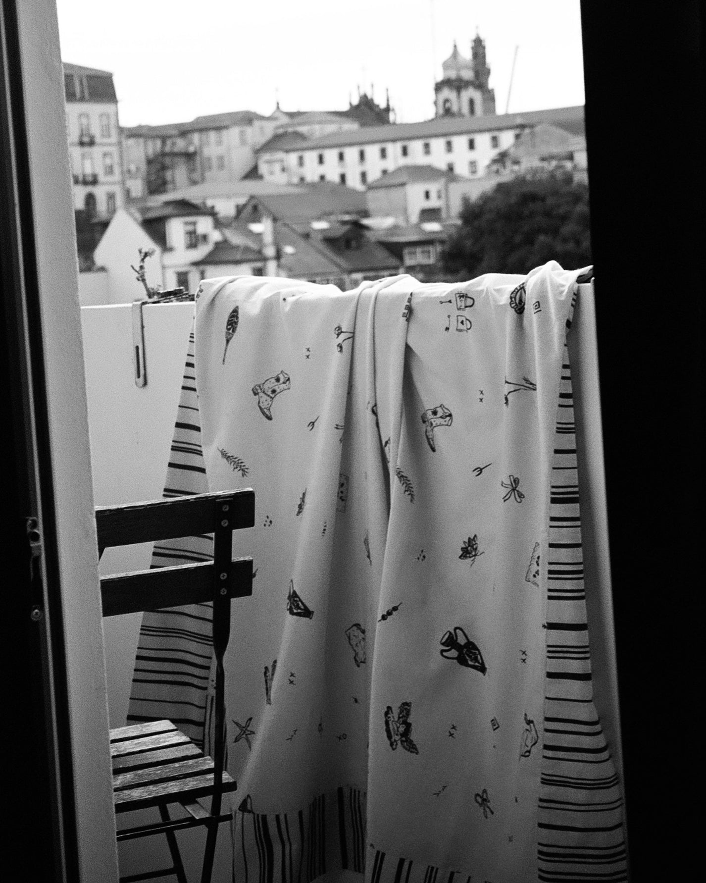 Olive's House x B.G Studio Linen Tablecloth, shot in Portugal.