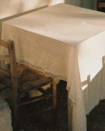Lim Striped Tablecloth - Black & White