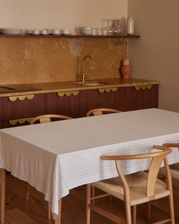 Lim Striped Tablecloth - Black & White