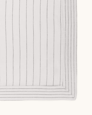 Lim Striped Tablecloth - Black & White